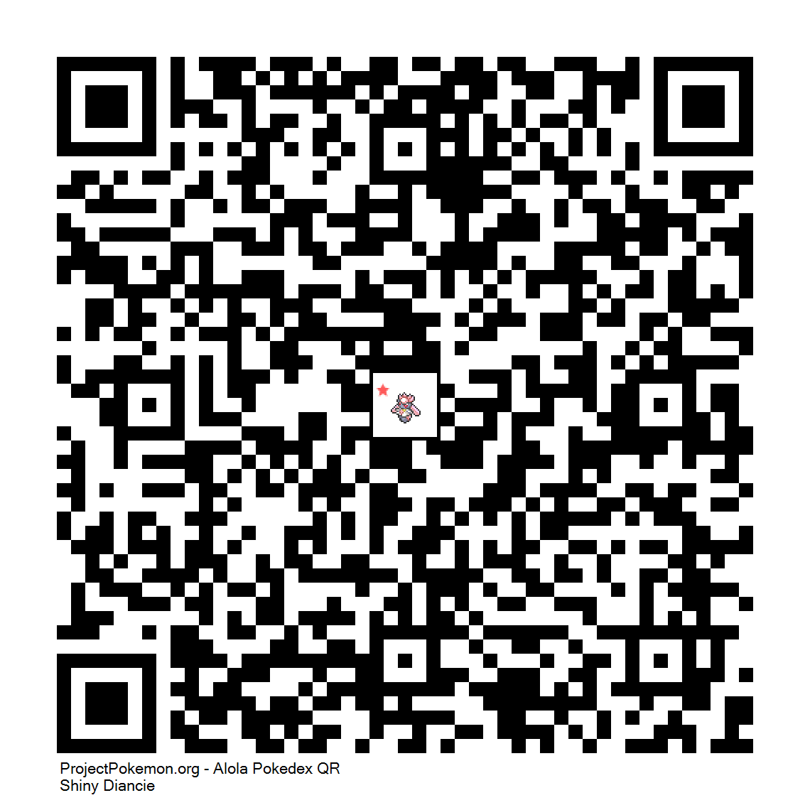 Cdigo QR de Diancie variocolor